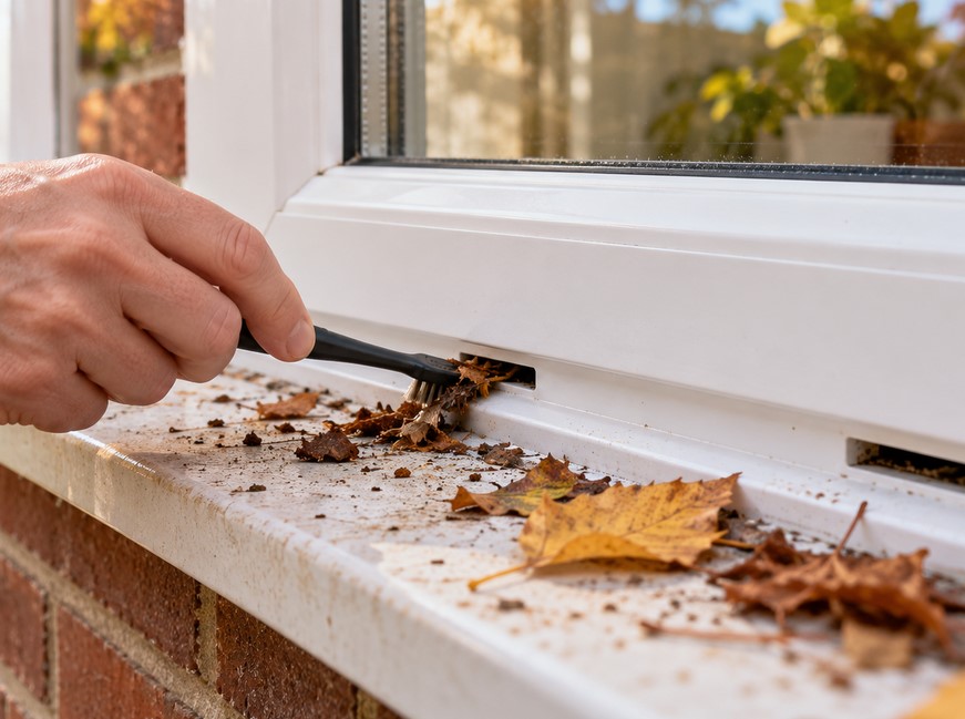 Clear the weep holes